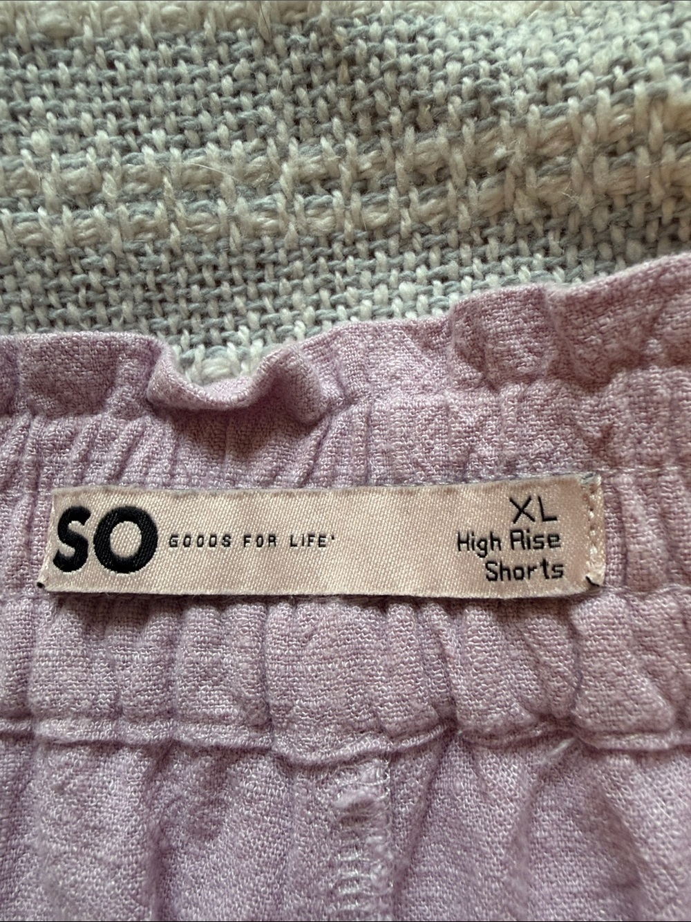 High-Waist Lavender Ruffle Shorts - Picture 2 of 6